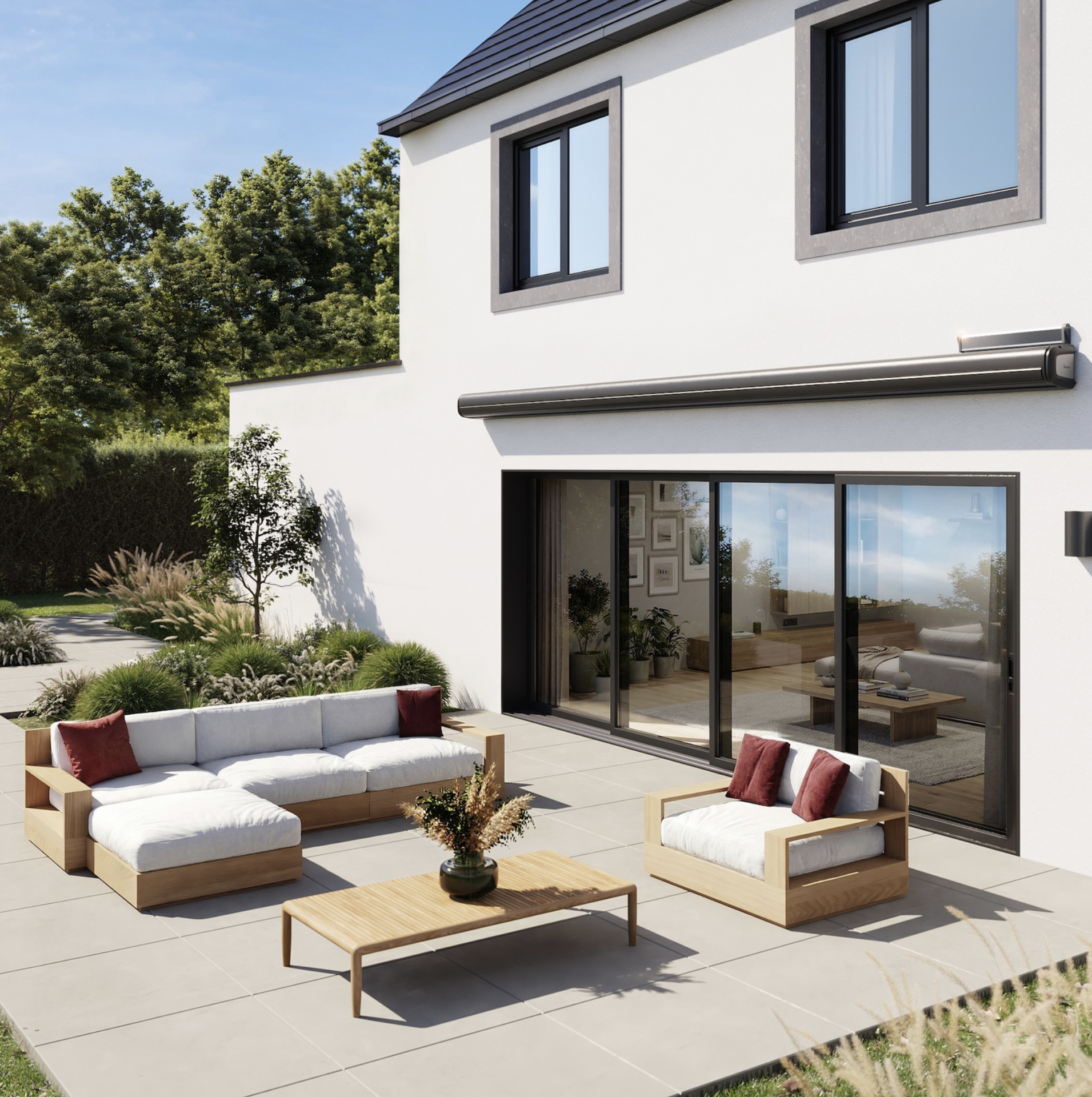 Store banne fermé solaires fenetrio saint gratien