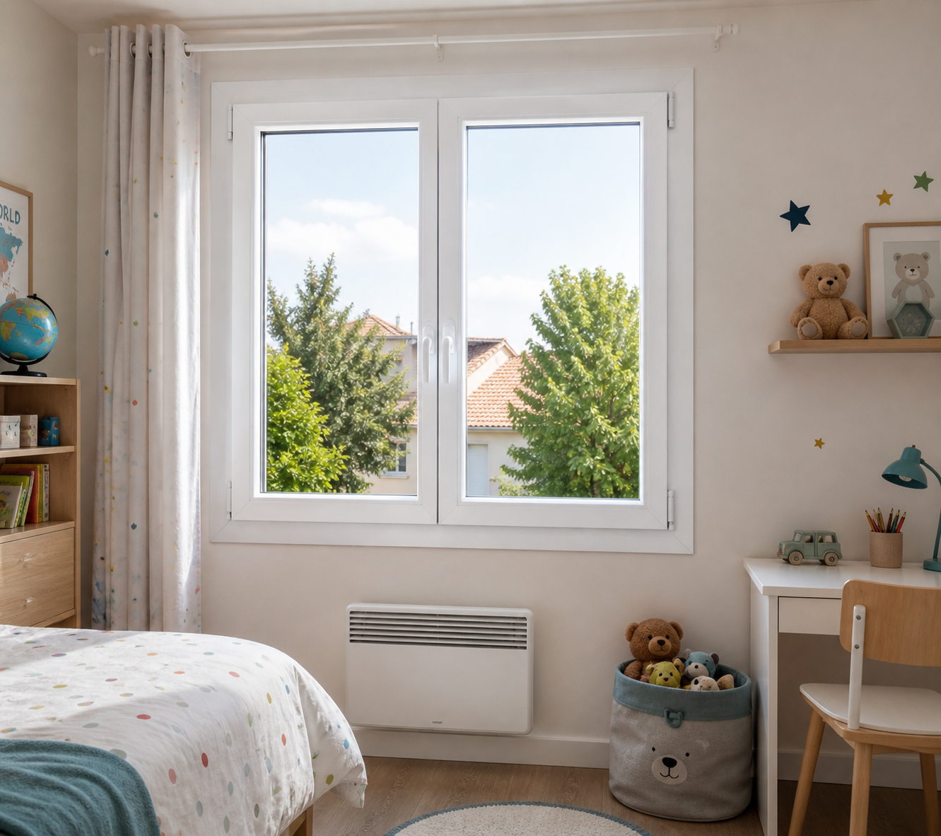 fenêtre en pvc blanc fenetrio Saint-Gratien